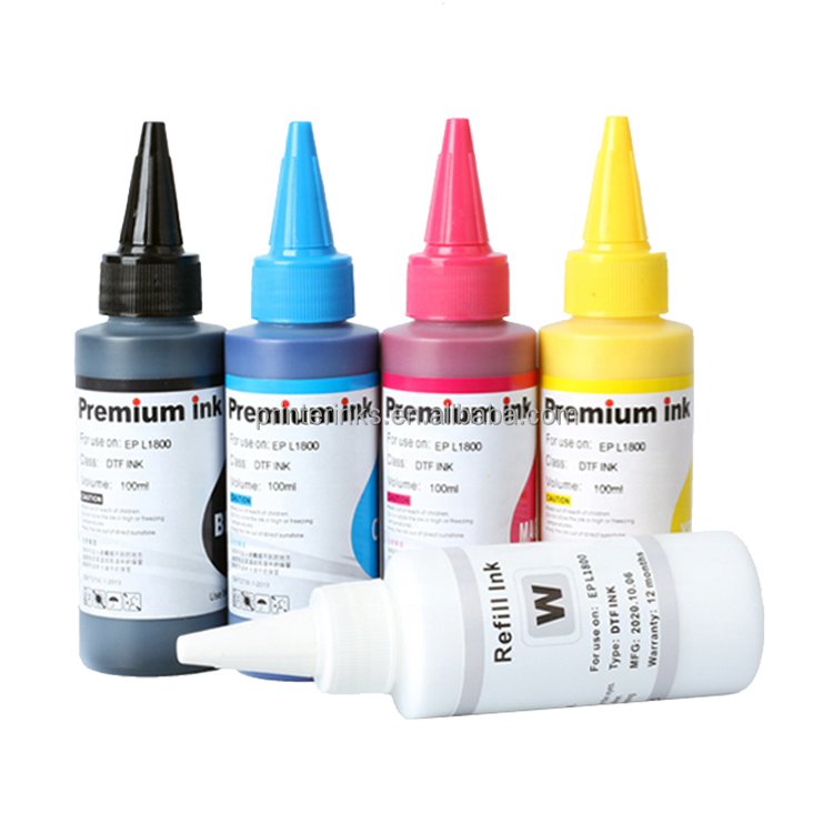 Factory Price DTF White Ink CMYK PIgment Digital Heat Transfer Printing DTF Ink For Epson XP600 4720 i3200 l1800