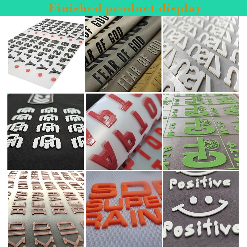 Silicone Transfer Printing Vinyl DTF Transfers Silicone Heat Transfer Wholesale High Quality 3d for T-shirts and Clothing 3d