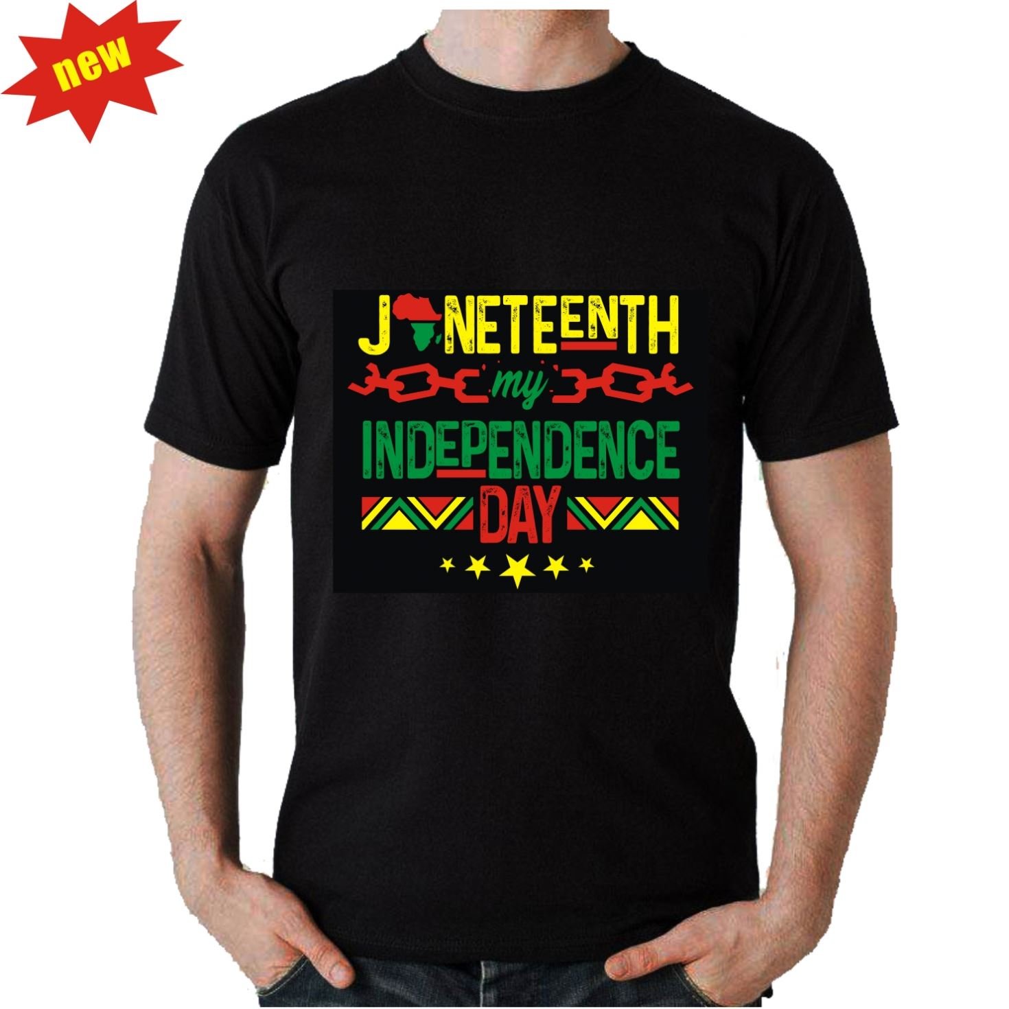 Hot Sell Juneteenth 1865 Glitter Saying Transfer Printing