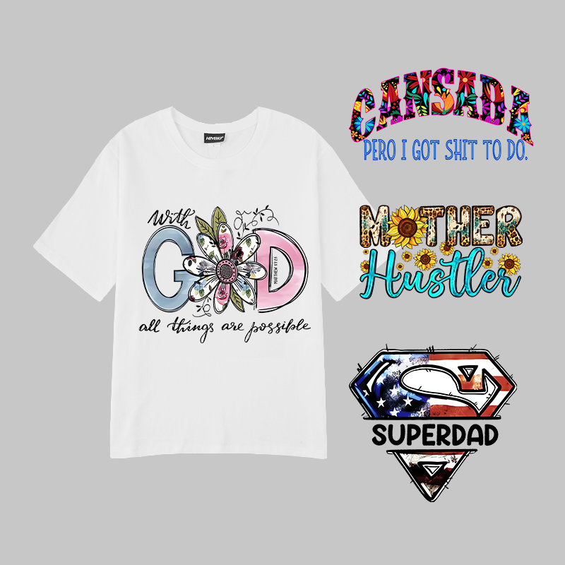 Dtf Transfers Wholesale Plastisol Custom Heat Transfer Sticker Printing For T-shirts