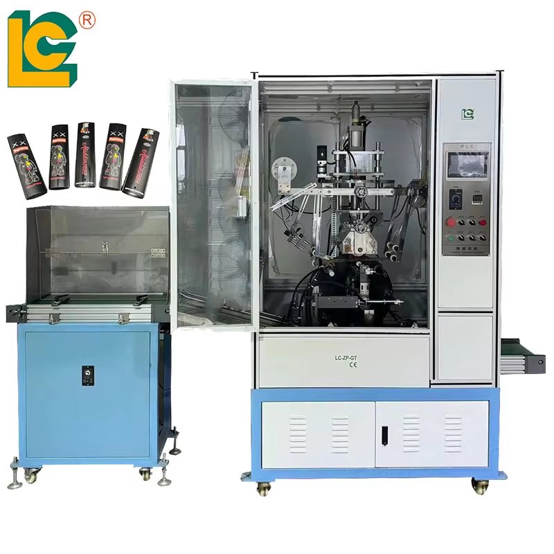 LC Brand High precision full automatic Hot stamping foil /Heat transfer printing embossed machine for Soft Tube lipstick