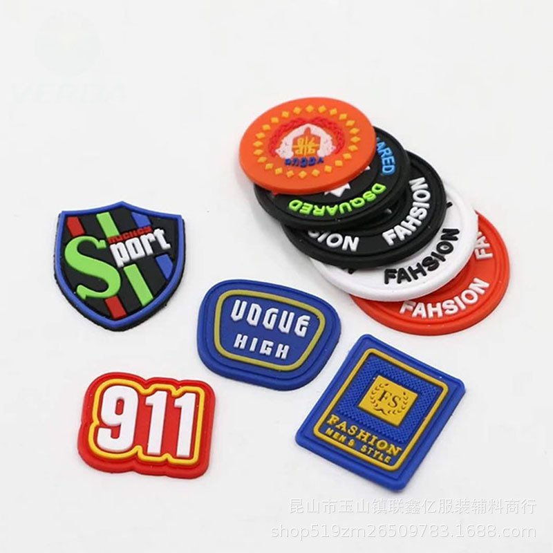 Low-Priced Custom 3D Rubber Badge Silicone-Made Soft Patch Style for Sportswear Iron-On PVC Patches for Club Decoration