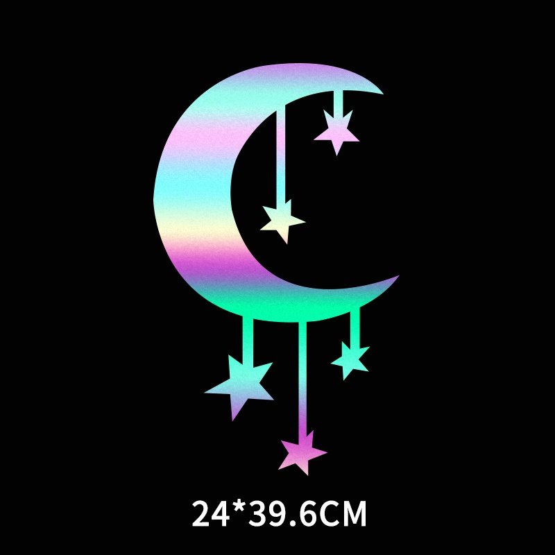 Promotional Rainbow Patch Plastisol Reflective Custom Your Logo Heat Transfer T-shirts for Clothes Printing Label