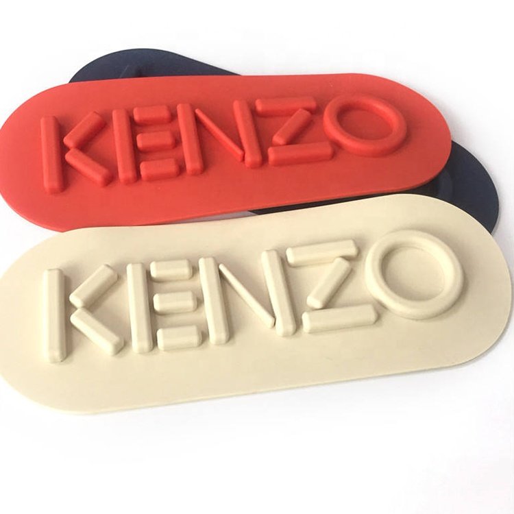 Ready To Press Labels Wholesale 3D Silicone Iron On Heat Transfers Printing With Custom Gold Glitter Logo