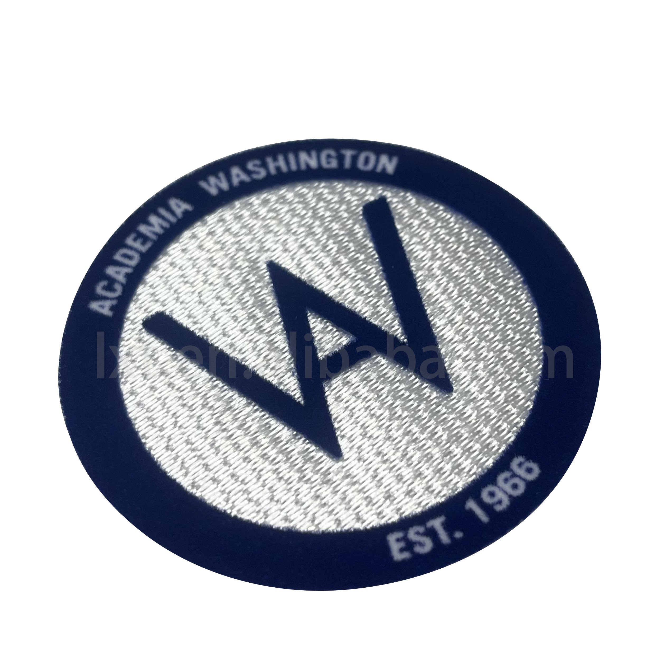 Wholesale custom flock tatami patches with embossed logo flocking heat transfer patches for garment labels