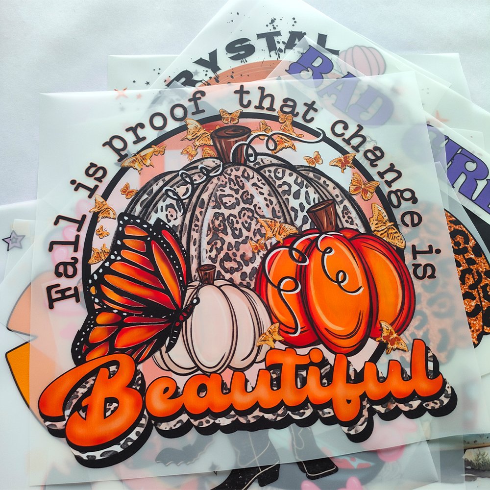T shirt dtf heat transfers wholesale halloween Pumpkin Ghost boo dtf tshirt transfers custom dtf heat transfer for t-shirt