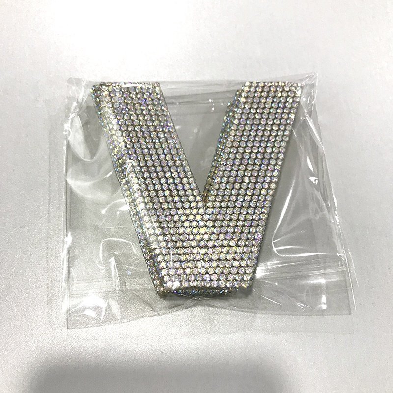 26 A-z Bling Heat Transfer Hotfix Iron On Alphabet Rhinestone Letters