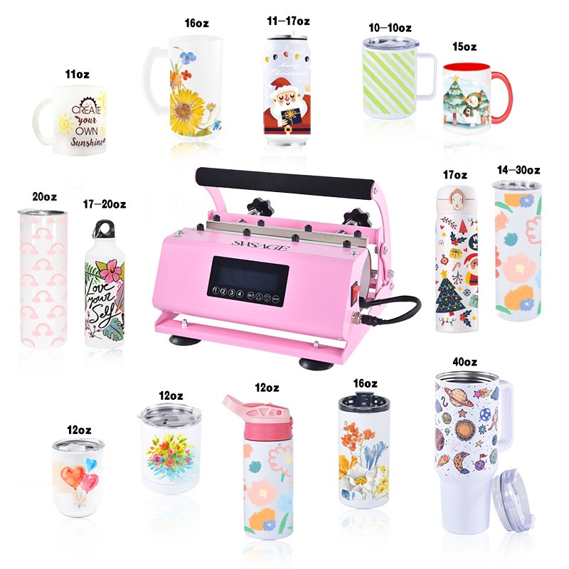 Multifunctional 10Oz 16Oz 20Oz 30Oz Easy Diy Cup Mug Tumbler Printing Machine Heat Press Sublimation Transfer In Usa Warehouse