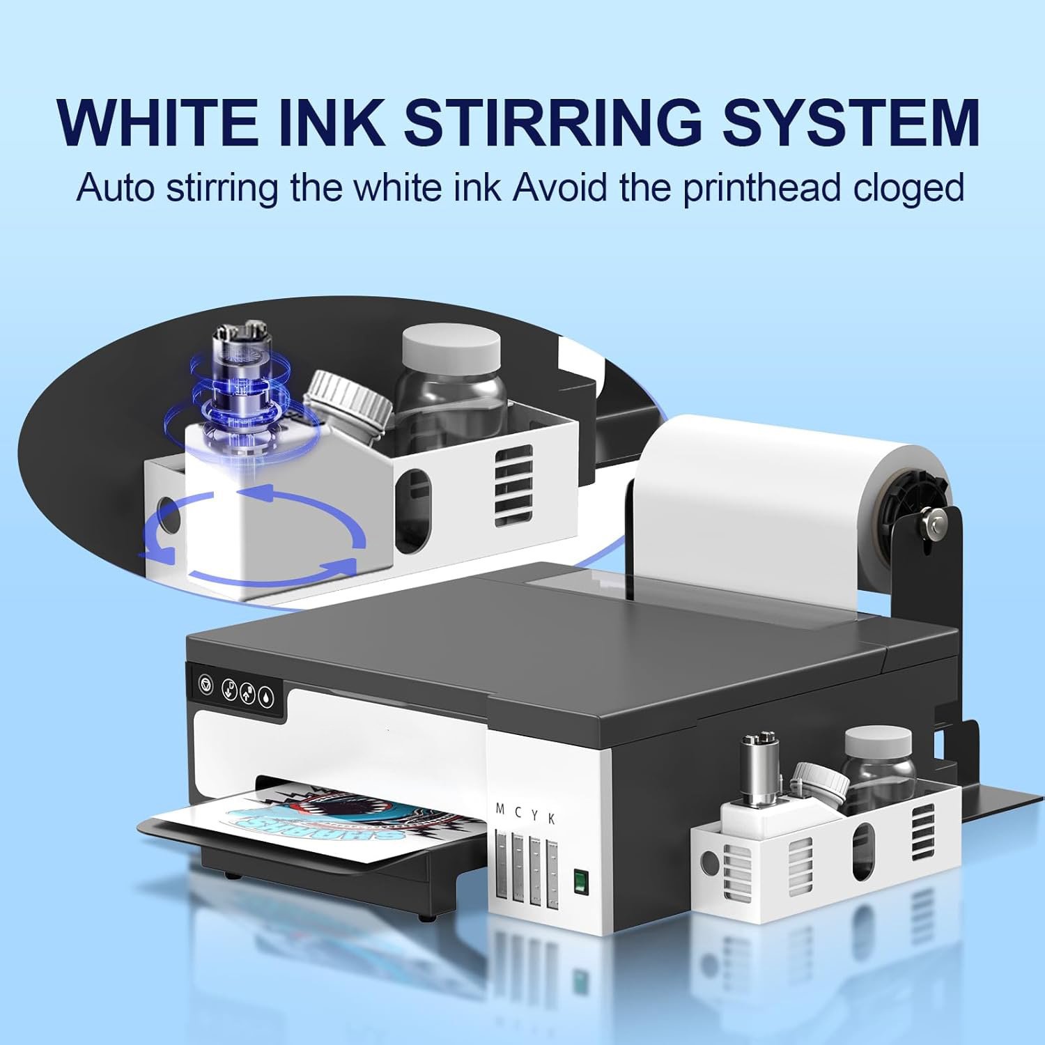DTF Printer A4 A3 Transfer Printing Machine with White Stirring System for DIY Print T-Shirt Direct to Film Printer