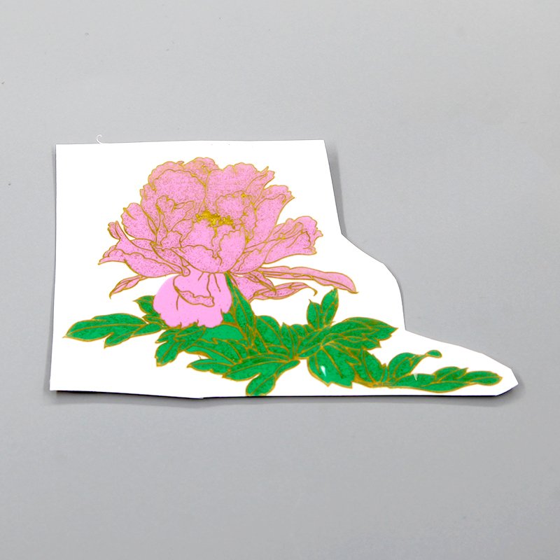 Nickel Sticker Logo Separation Label Hollow Tear Film To Leave The Word Crystal Uv Metal Transfer Sticker For Glass Bottles