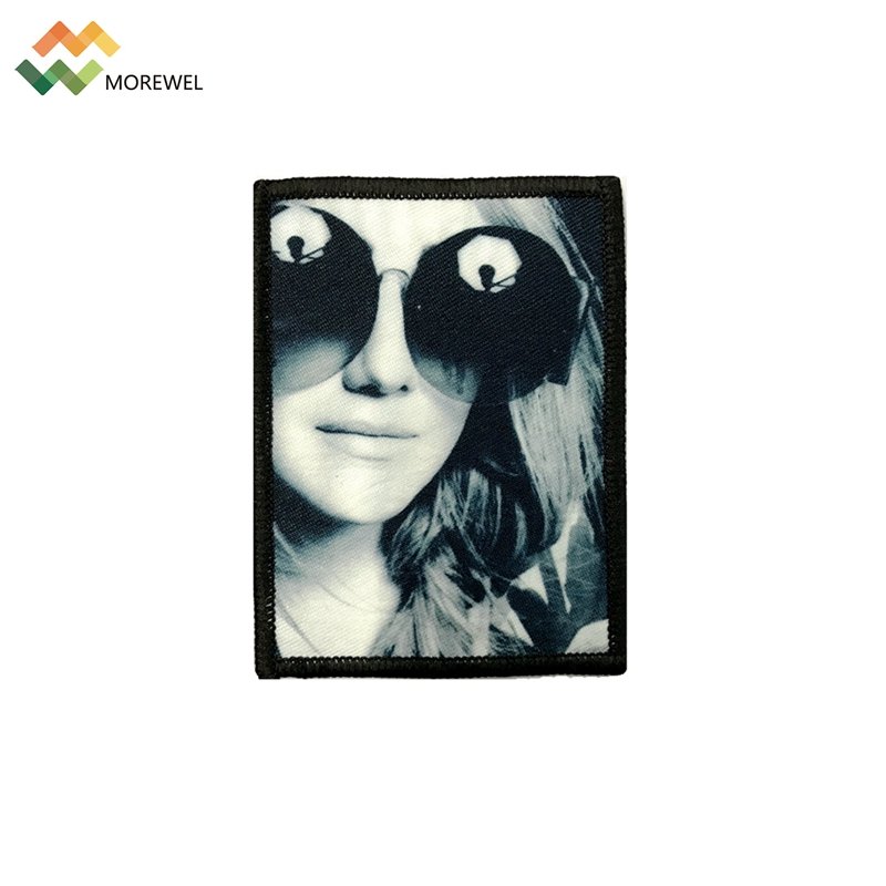 Sew on custom sublimation printed patches iron on patches for clothing