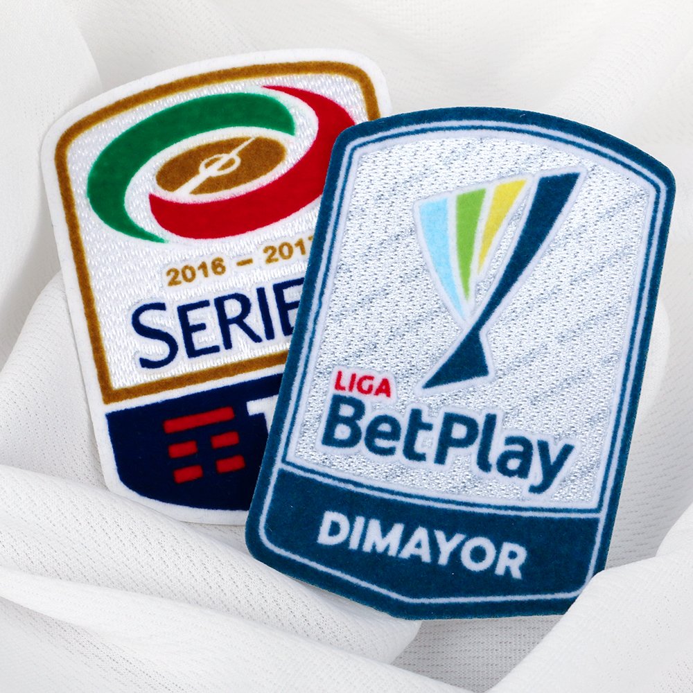 Factory Custom Football Logo Heat Transfer Printing Flock Patches with Iron on