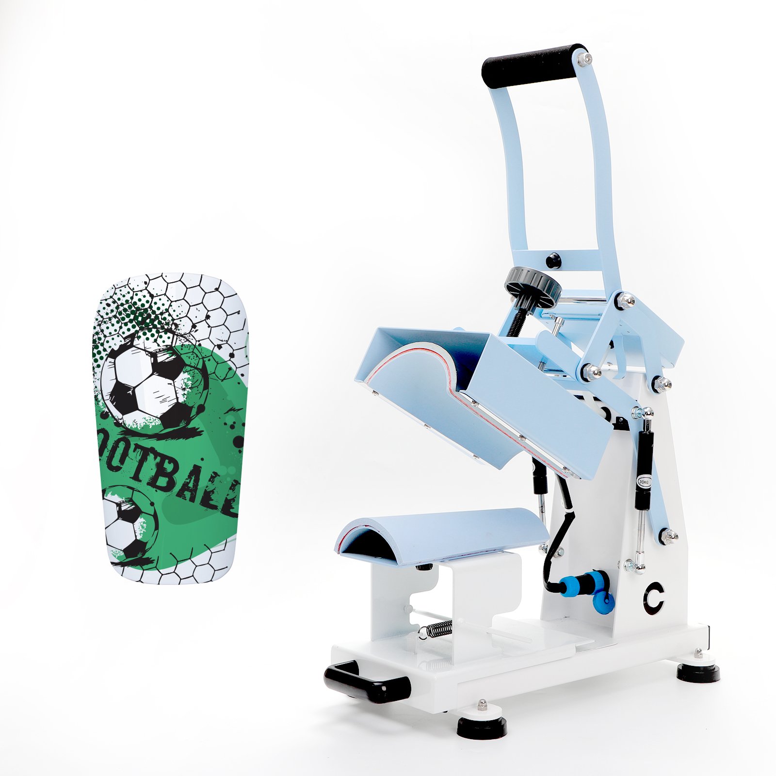 PYD Life Custom Logo And Color Shin Guard Heat Press Hot Pressing With Digital Lcd Control Transfer Printing Shin Guard Machine