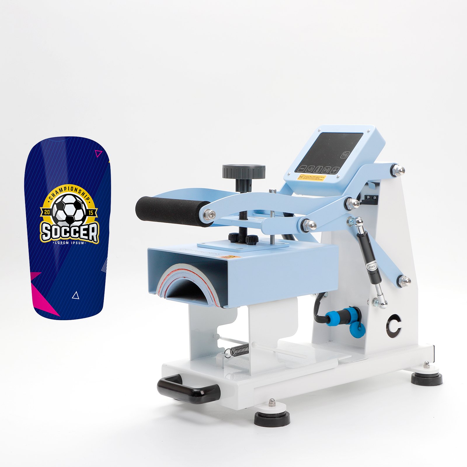 PYD Life Custom Logo And Color Shin Guard Heat Press Hot Pressing With Digital Lcd Control Transfer Printing Shin Guard Machine