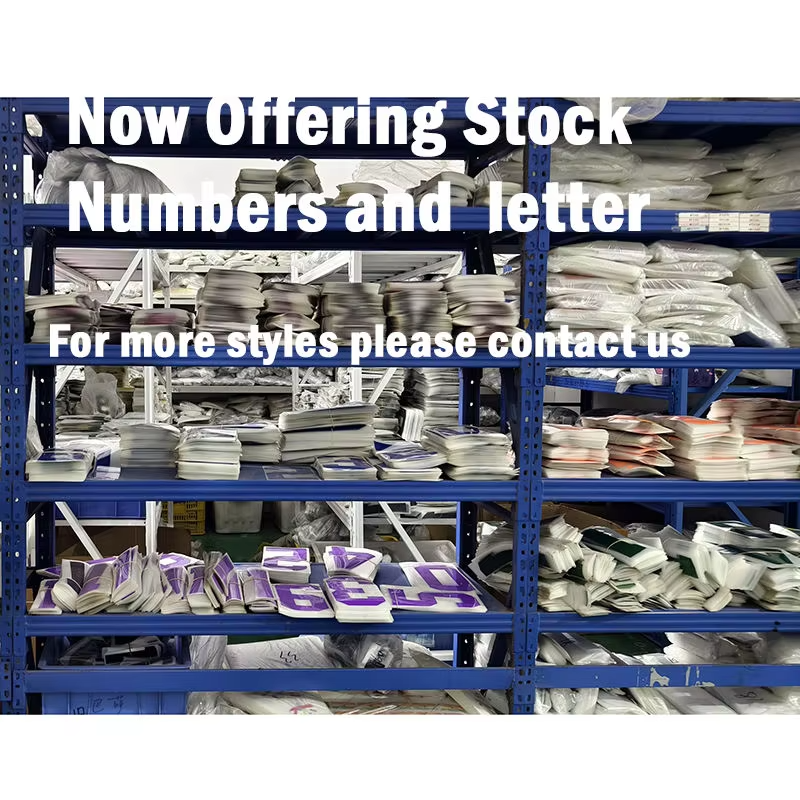 Team Jersey Number Screen Transfer Prints Plastisol Heat Transfer Vinyl Sticker Label Numbers for Jerseys Garment Heat Press