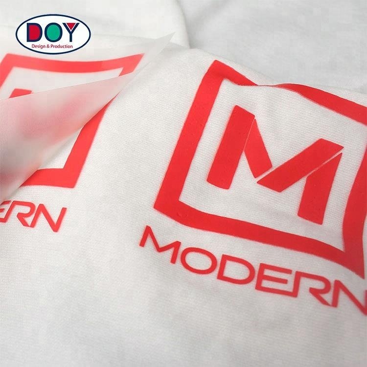 Apparel Accessories Maker Custom Printing Embossed 3D Silicone Logo Heat Transfer Stickers Labels for Clothing
