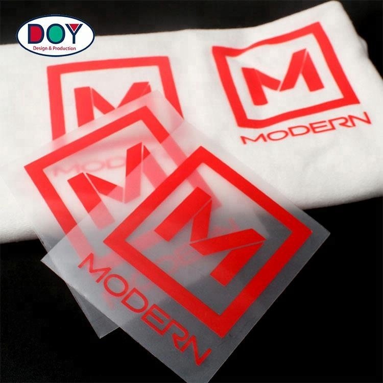 Apparel Accessories Maker Custom Printing Embossed 3D Silicone Logo Heat Transfer Stickers Labels for Clothing