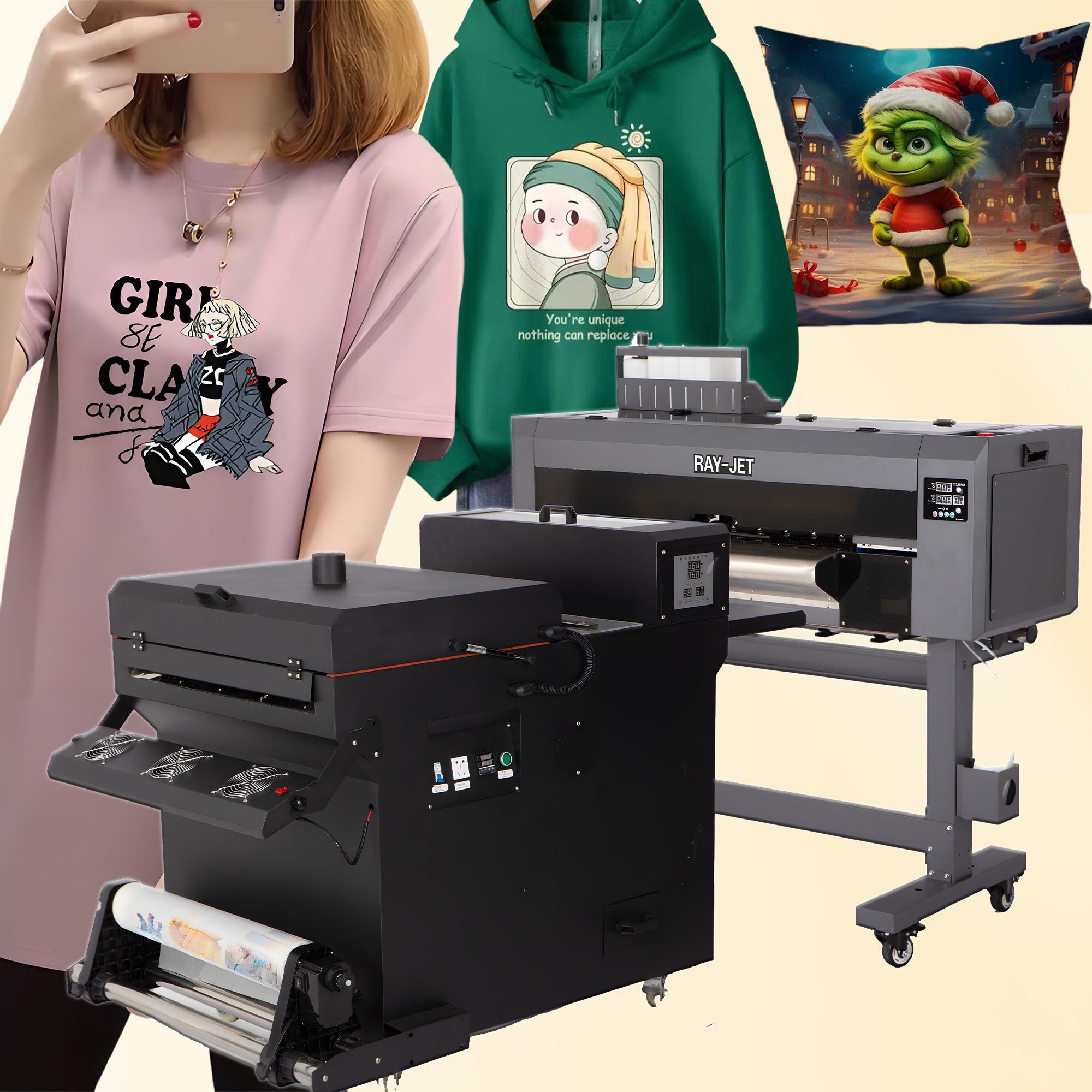 Textile Dtf Printing Printer For T Shirt Printing 2 Head Dtf Printer Era Smart Dtf Printer