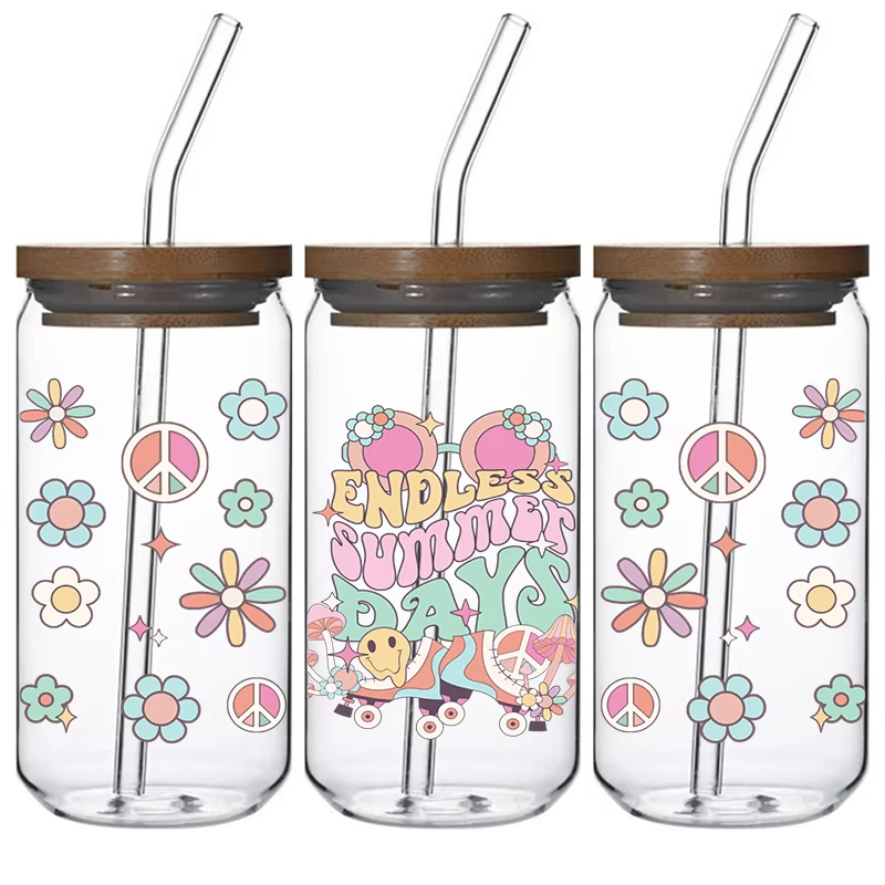 16oz UV DTF Cup Wrap Popular Custom Size Mug with Water Transfer Printing Heat Transfer Washable Feature DTF Model