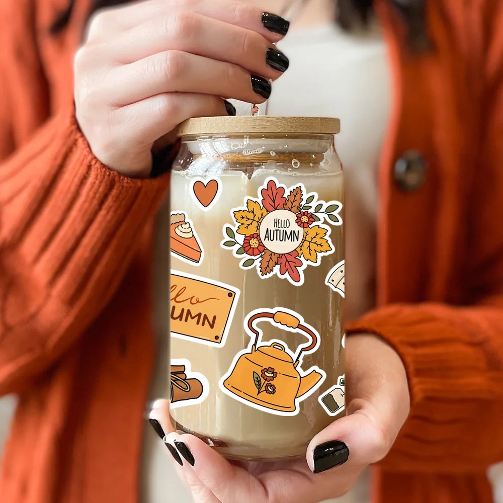 Mama Papa Dad Magic Cartoon Movie UV DTF Sticker Wraps For 16OZ Libbey Glass Cup Can Transfer Stickers Custom Labels DIY Logo