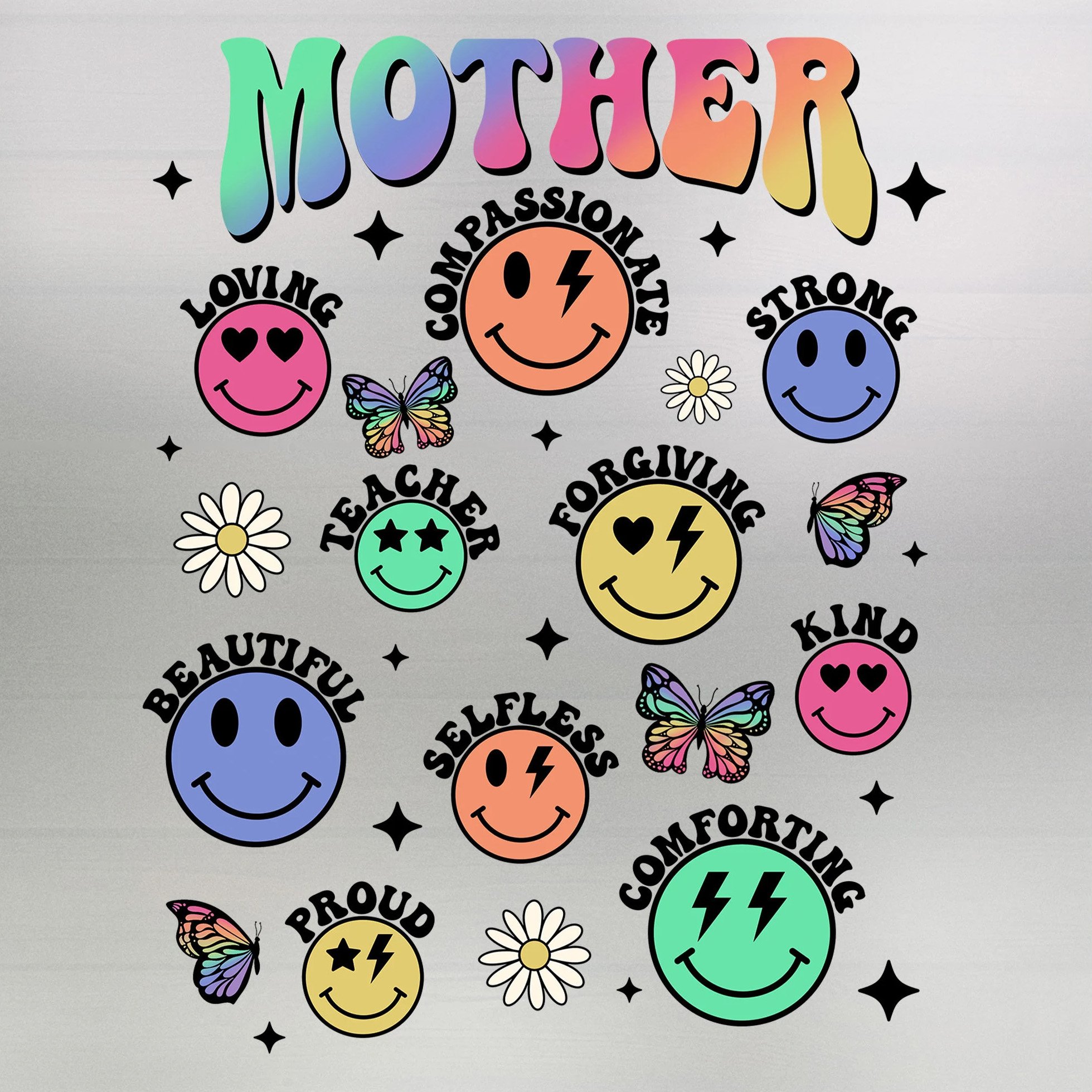 Custom Anime mama DTF Print Heat Transfers Designs Plastisol IRON ON Ready To Press Heat Transfer Sticker Designs For T Shirts