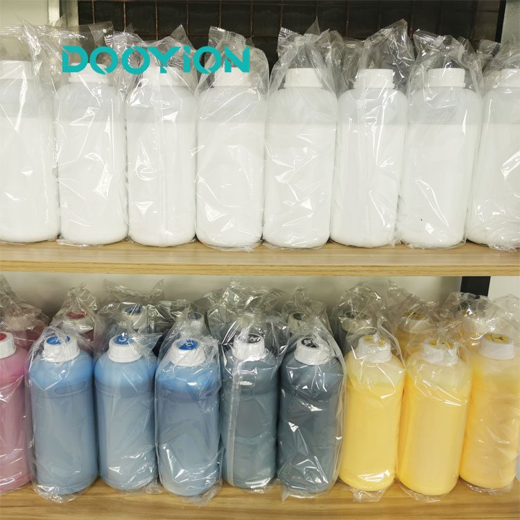 NEW ARRIVAL DTF White Ink Printing Water Based For T- Shirt Printing CMYK+W 5 Color Dtf Ink dooyion fast delivery