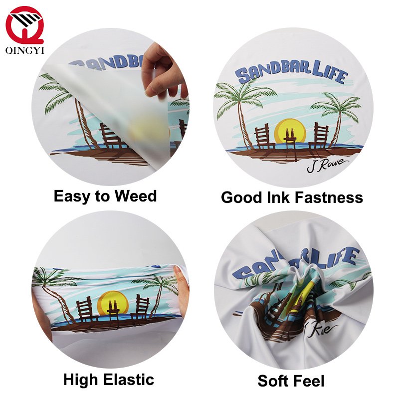 Qingyi custom screen printing fabric heat transfer sticker