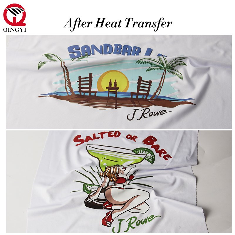 Qingyi custom screen printing fabric heat transfer sticker