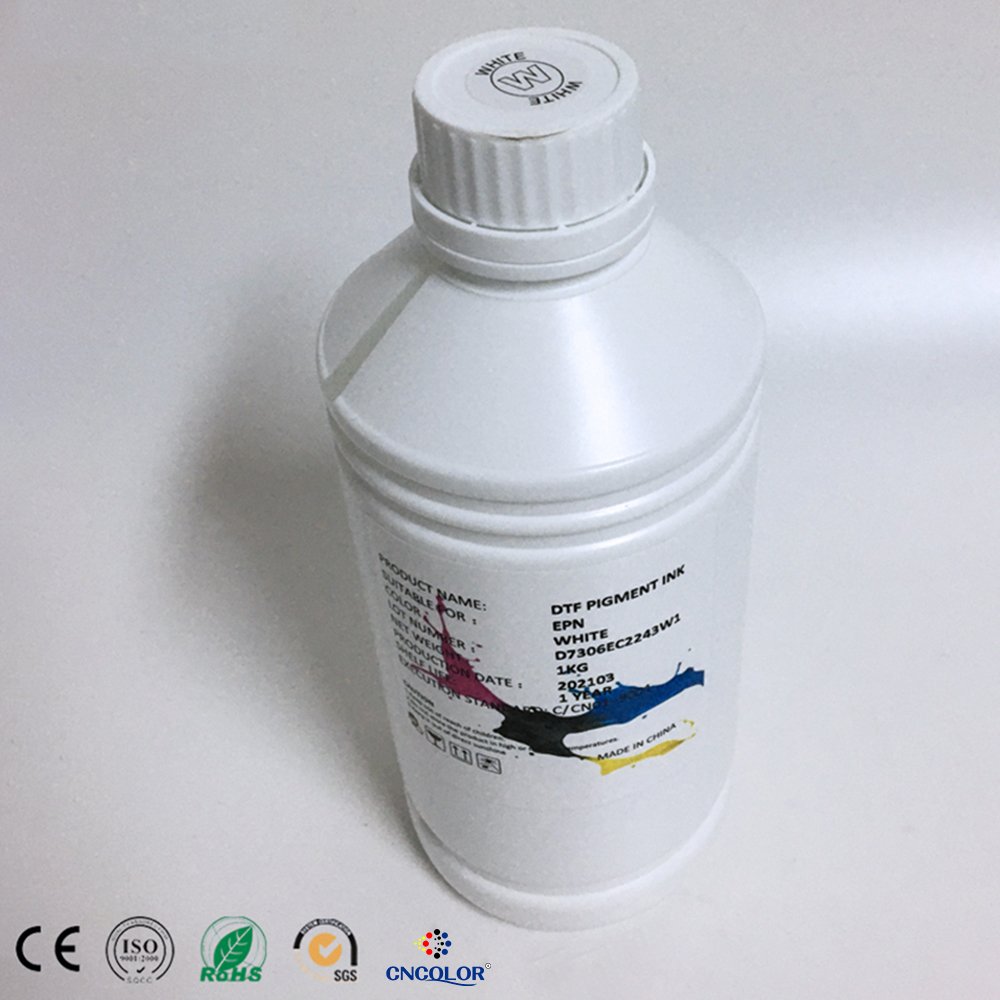DTF White Ink Heat Transfer Printing Direct Film DTF Transfer Ink for PET Film High Opacity Refill DTF Inks for Epson Printers