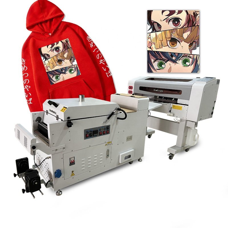 A4 Factory Price 2 Heads Digital A3 DTF Inkjet Printer 30cm Heat transfer printing Machine With Powder Shaker Dryer