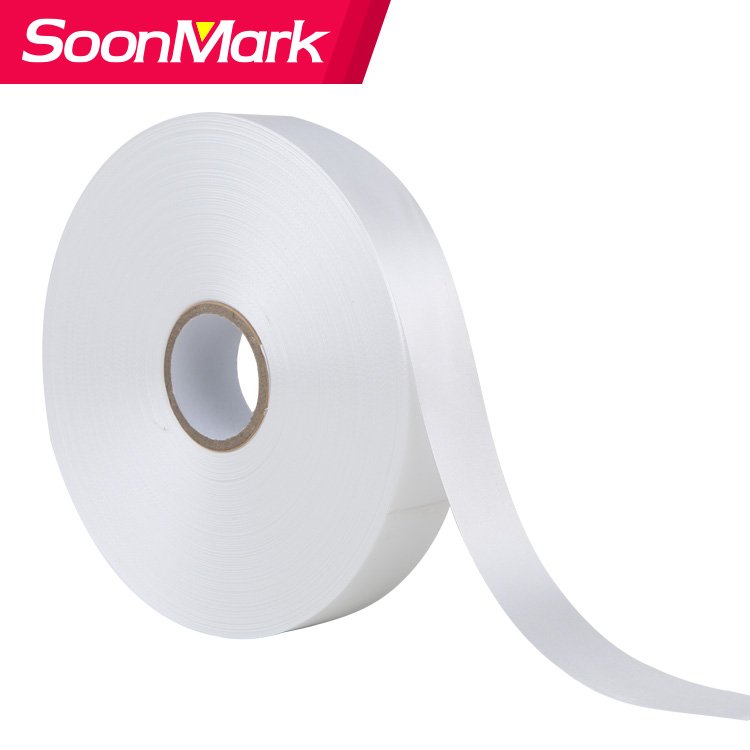 For garment industry washable thermal transfer printing blank satin clothing label