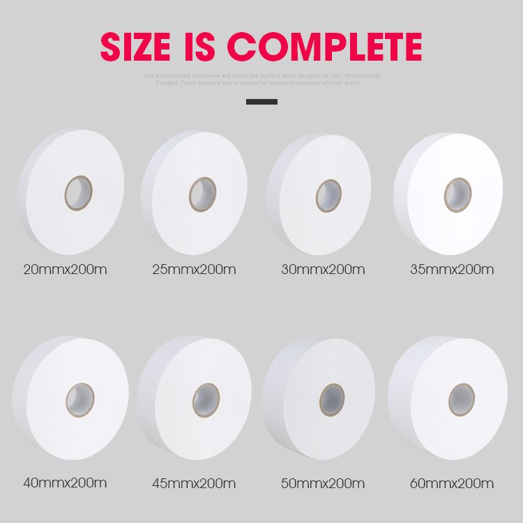 For garment industry washable thermal transfer printing blank satin clothing label