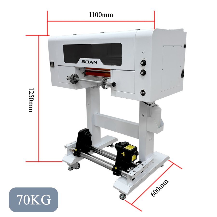 All in One A3 Large Crystal Film Transfer Film Impresora Printing Machine Desktop 30cm UV Sticker DTF Printer with Laminator