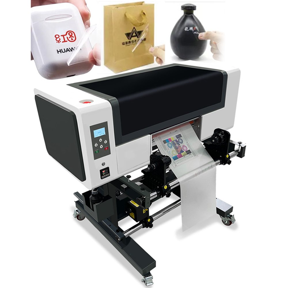 DOMSEM 30CM DIY Business Laminator Printing Machine all in one Film UV Roll to Roll DTF Transfer Printing Bottle Mugs Sticker