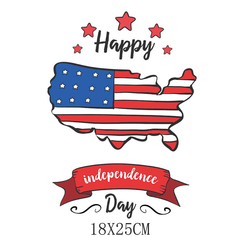 transfers USA independence day Hot Selling Dtf Heat Transfer Printing Sticker For T-Shirts Clothing Washable Custom Dtf Transfer