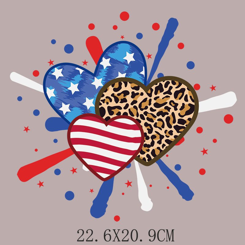 transfers USA independence day Hot Selling Dtf Heat Transfer Printing Sticker For T-Shirts Clothing Washable Custom Dtf Transfer