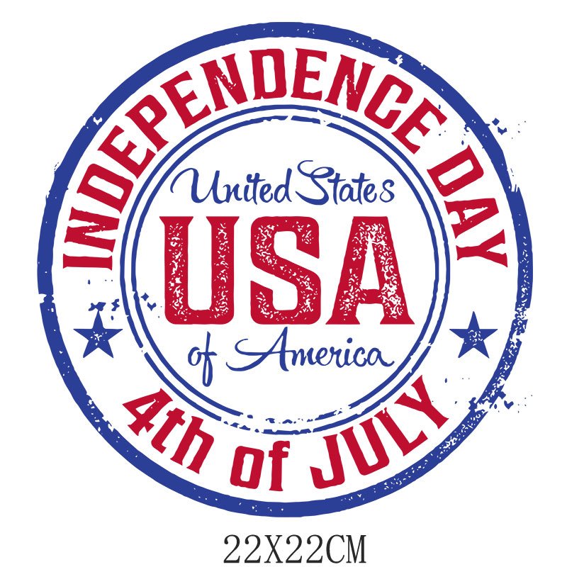 transfers USA independence day Hot Selling Dtf Heat Transfer Printing Sticker For T-Shirts Clothing Washable Custom Dtf Transfer
