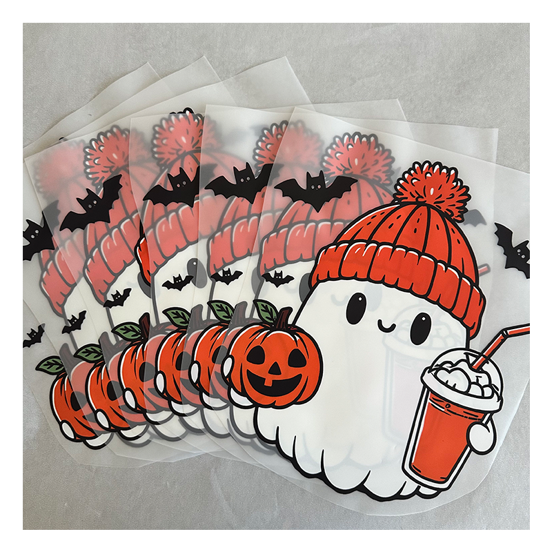 Dtf transfers custom Halloween pumpkin Thanksgiving heat press transfer designs t shirt stickers wholesale