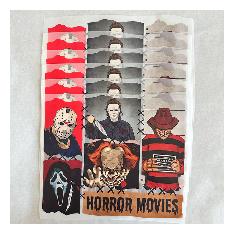 Dtf transfers custom Halloween pumpkin Thanksgiving heat press transfer designs t shirt stickers wholesale