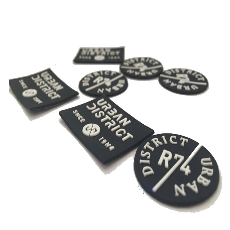 custom 3d logo pvc rubber sticker silicone raised patch logo label 3d silicon heat transfer printing for t-shirts
