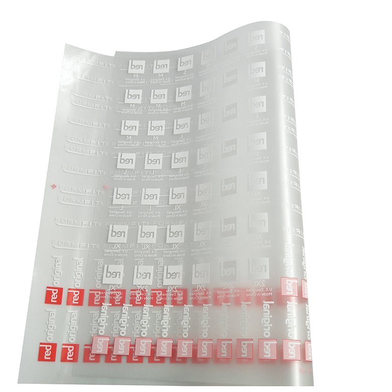 Wholesale Custom Logo Printed soft pvc label size label iron on dtf transfer designs heat transfer neck labels clothing tag
