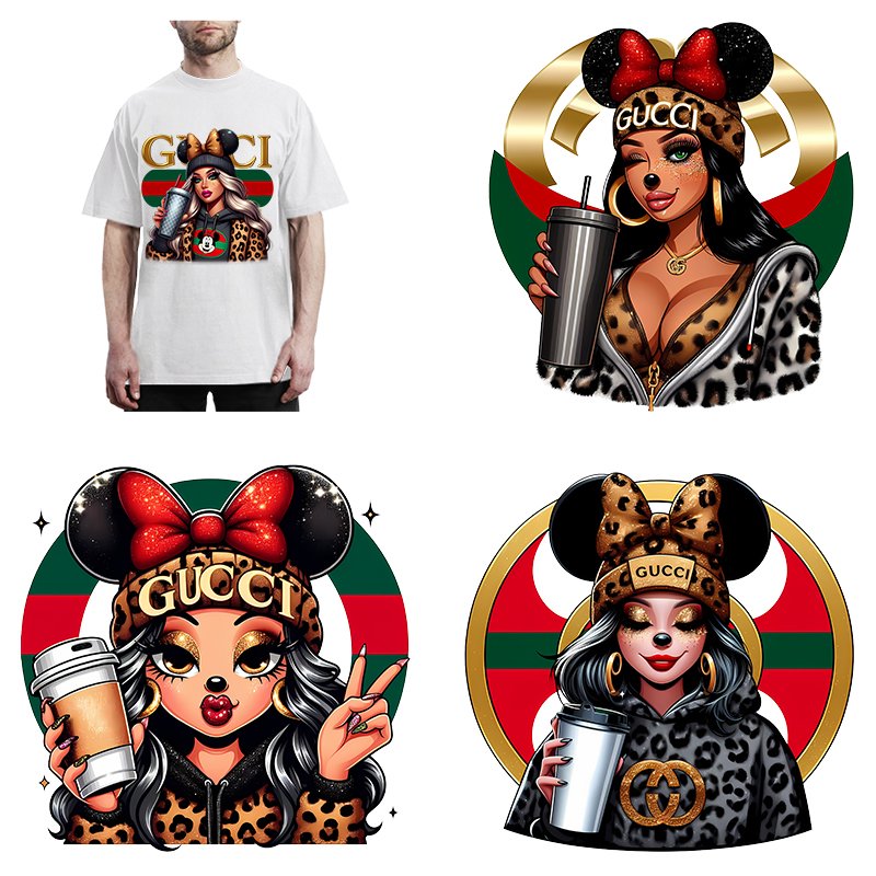 Latest Products Tshirt Heat Transfers transfer printing dtf film for tshirt printing Cute mouse custom design