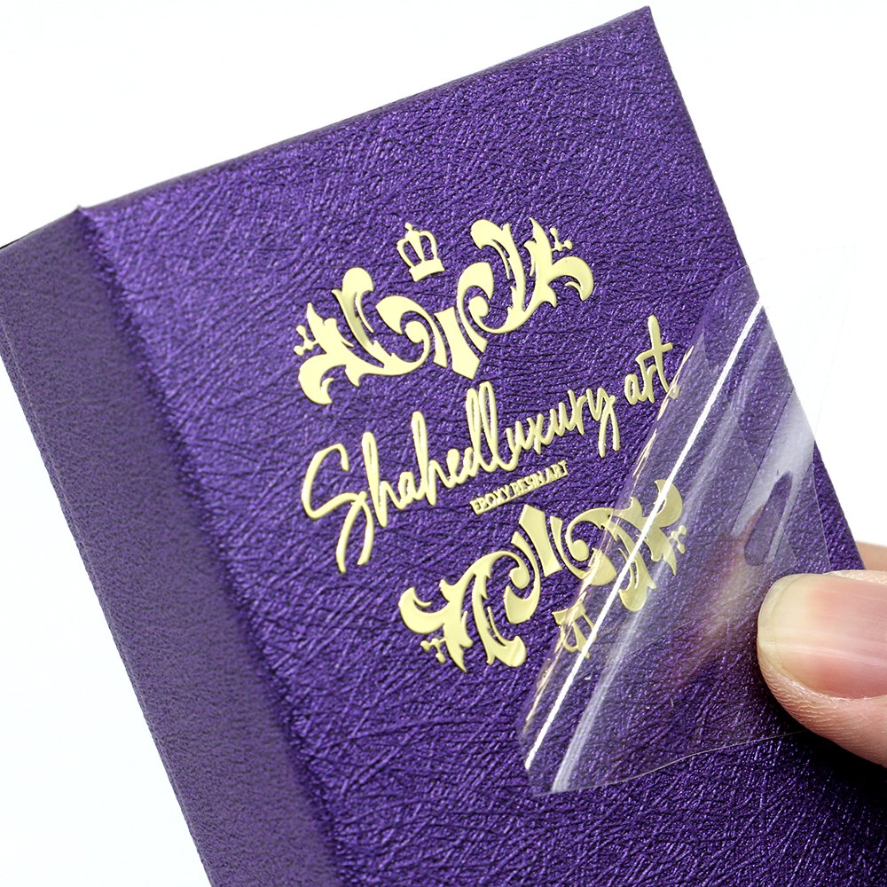 Custom Size Accepted High Quality Washable Cold Pressed Transfer Printing Die Cut Gift Box Front Cold Transfer Label
