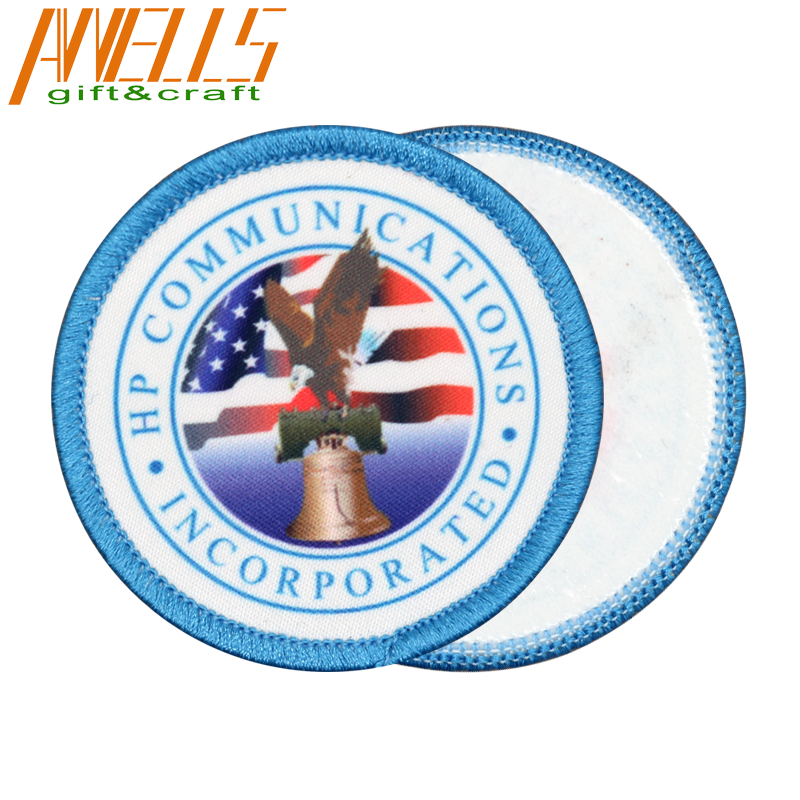 Custom Logo Sublimated Patch for Cloth Hats, Iron On T-Shirt Heat Transfer Print Patch