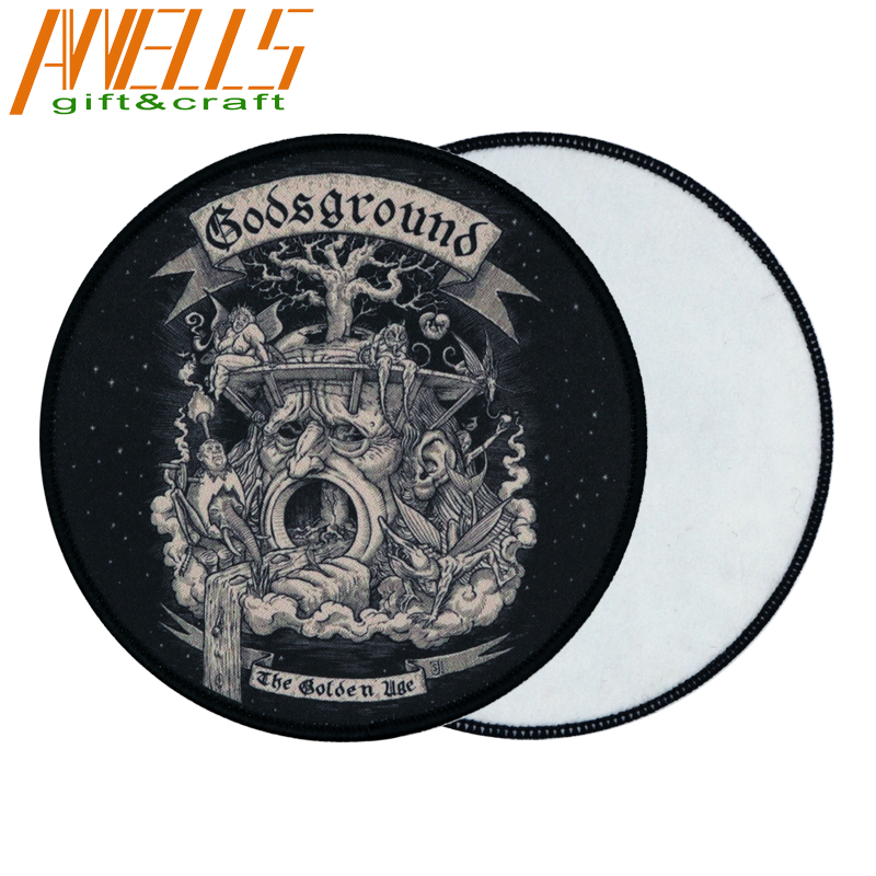 Custom Logo Sublimated Patch for Cloth Hats, Iron On T-Shirt Heat Transfer Print Patch