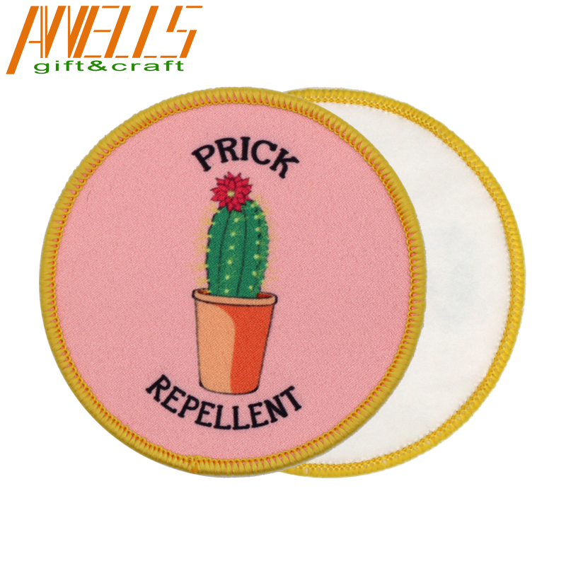 Custom Logo Sublimated Patch for Cloth Hats, Iron On T-Shirt Heat Transfer Print Patch