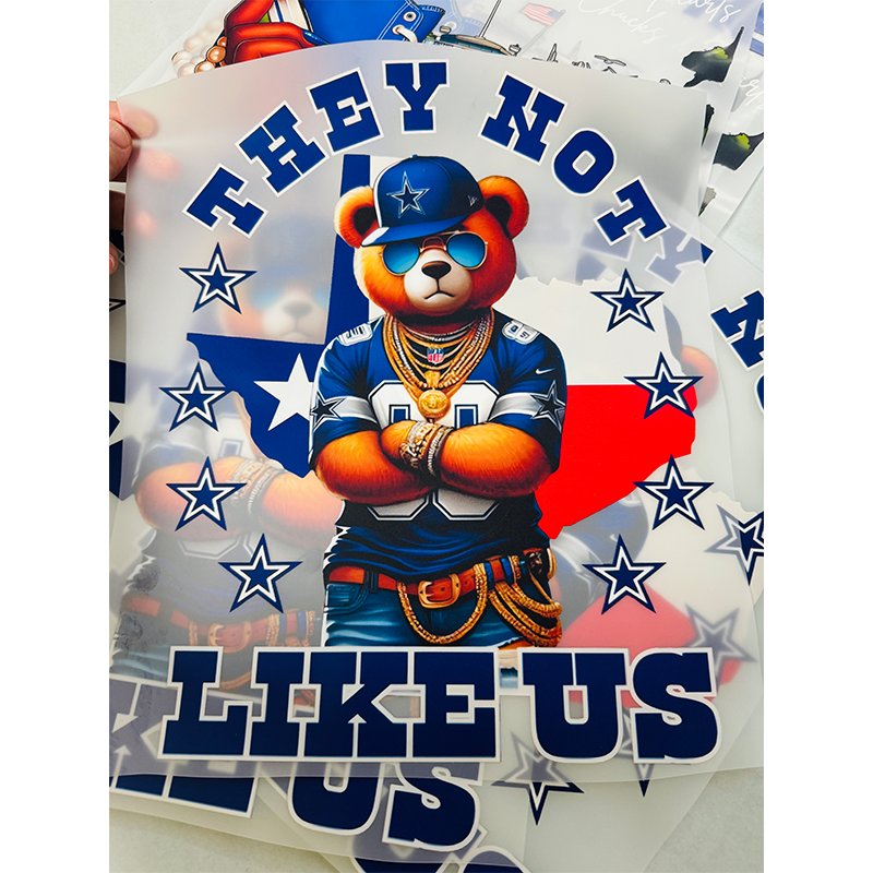 Factory Custom Digital Dtf Printing DIY Logo dtf transfers designs ready to press screen print transfers for T-shirts