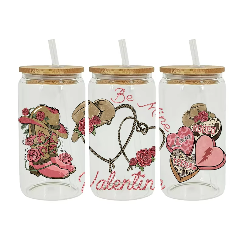Waterproof Washable DTF Cup Wrap Transfer Sticker Wear-Resistant UV DTF Heat Transfer Printing Custom Size