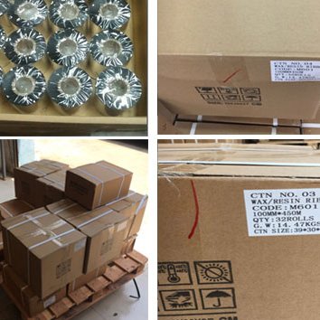 Thermal Transfer Ribbon for label printers ,wax, wax/resin resin material