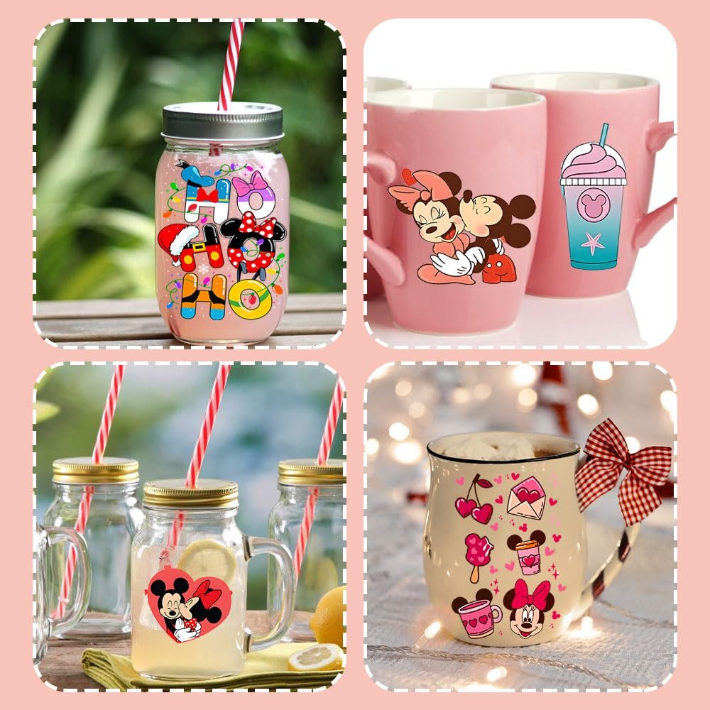 Custom multi-size uv dtf cup wraps transfers ready to transfer cup wrap printing sticker film printer uv dtf for cup wraps glass